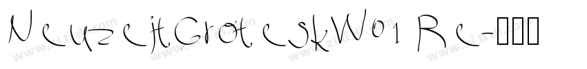 NeuzeitGroteskW01 Re字体转换